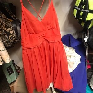 Orange strapped mini